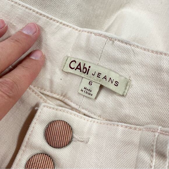 Cabi Pale Peach Bootcut High Rise Womens Jeans 6 Boot Cut - Picture 10 of 11